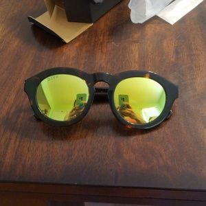 diff dime ii tortoise frame gold lens brand new